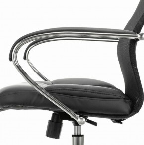 Кресло офисное BRABIX PREMIUM "Stalker EX-608 CH" (хром, ткань-сетка/кожзам, черное) 532091 в Стрежевом - strezevoi.ok-mebel.com | фото 4