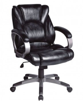 Кресло офисное BRABIX "Eldorado EX-504", экокожа, черное, 530874 в Стрежевом - strezevoi.ok-mebel.com | фото 1
