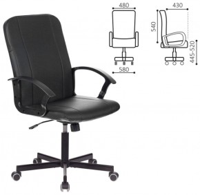 Кресло офисное BRABIX "Simple EX-521" (экокожа, черное) 532103 в Стрежевом - strezevoi.ok-mebel.com | фото 2
