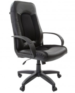 Кресло офисное BRABIX "Strike EX-525" (экокожа черная, ткань черная) 531381 в Стрежевом - strezevoi.ok-mebel.com | фото