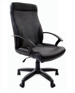 Кресло офисное BRABIX "Trust EX-535" (экокожа/черная/ткань серая) 531383 в Стрежевом - strezevoi.ok-mebel.com | фото