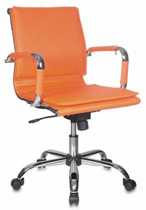 Кресло руководителя Бюрократ CH-993-LOW/ORANGE оранжевый в Стрежевом - strezevoi.ok-mebel.com | фото