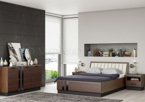 МАГНОЛИЯ Кровать 1600 с ортопедом (Дерево/орех) в Стрежевом - strezevoi.ok-mebel.com | фото 2