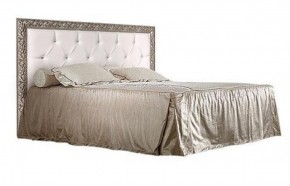 Кровать 2-х спальная(1,6 м)Тиффани Premium черная/серебро с мягким элементом со стразами с подъемным механизмом (ТФКР-2[3][7](П) в Стрежевом - strezevoi.ok-mebel.com | фото 1
