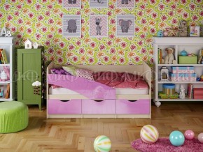 Кровать Бабочки (Сиреневый металлик) 1600 в Стрежевом - strezevoi.ok-mebel.com | фото
