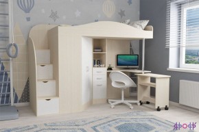 Кровать-чердак Юниор 4 (800*1900) в Стрежевом - strezevoi.ok-mebel.com | фото 6