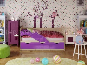 ДЕЛЬФИН-1 Кровать 1800 (Фиолетовый металлик) в Стрежевом - strezevoi.ok-mebel.com | фото