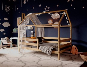 Кровать-домик 80*160 без покраски в Стрежевом - strezevoi.ok-mebel.com | фото 2