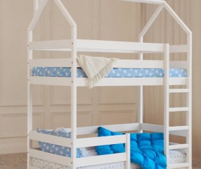 Кровать-домик двухъярусная 80*190 Белый в Стрежевом - strezevoi.ok-mebel.com | фото 6