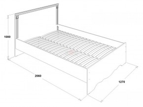 Кровать двойная Ольга 1Н + 2-а ящика (1200*2000) в Стрежевом - strezevoi.ok-mebel.com | фото 2