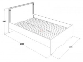 Кровать двойная Ольга 1Н + 2-а ящика (1600*2000) в Стрежевом - strezevoi.ok-mebel.com | фото 2