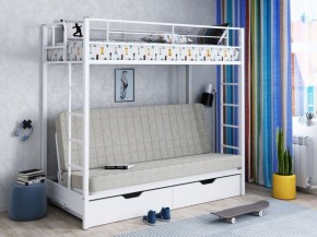 Кровать двухъярусная с диваном "Мадлен-ЯЯ" с ящиками в Стрежевом - strezevoi.ok-mebel.com | фото