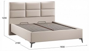 Кровать двуспальная Делана с ПМ Тип 1 в Стрежевом - strezevoi.ok-mebel.com | фото 3