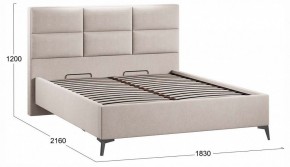 Кровать двуспальная Делана с ПМ Тип 1 в Стрежевом - strezevoi.ok-mebel.com | фото 4