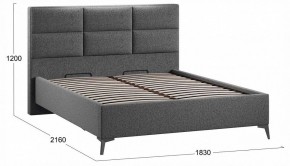 Кровать двуспальная Делана с ПМ Тип 1 в Стрежевом - strezevoi.ok-mebel.com | фото 3