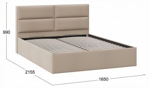 Кровать двуспальная Глосс с ПМ Тип 1 в Стрежевом - strezevoi.ok-mebel.com | фото 4