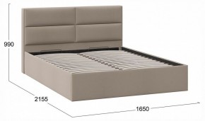 Кровать двуспальная Глосс с ПМ Тип 1 в Стрежевом - strezevoi.ok-mebel.com | фото 4