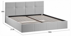 Кровать двуспальная Лора с ПМ в Стрежевом - strezevoi.ok-mebel.com | фото 4