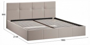 Кровать двуспальная Лора с ПМ в Стрежевом - strezevoi.ok-mebel.com | фото 4