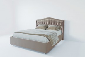 Кровать Калининград с ПМ 1600 (велюр светло-серый) в Стрежевом - strezevoi.ok-mebel.com | фото 2