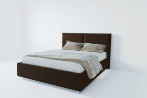 Кровать Корсика с ПМ 800 (экокожа коричневая) в Стрежевом - strezevoi.ok-mebel.com | фото 2