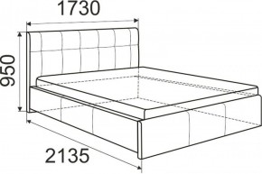 Кровать Изабелла с латами Newtone light beige 1400x2000 в Стрежевом - strezevoi.ok-mebel.com | фото 2
