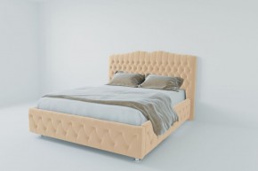 Кровать Нягань с ПМ 2000 (экокожа бежевая) в Стрежевом - strezevoi.ok-mebel.com | фото 2