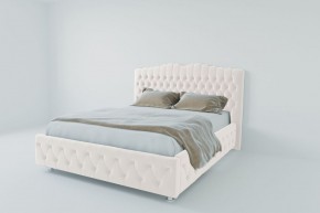 Кровать Нягань с ПМ 2000 (экокожа белая) в Стрежевом - strezevoi.ok-mebel.com | фото 2
