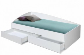 Кровать одинарная "Фея - 3" асимметричная 1900х800 (белая) в Стрежевом - strezevoi.ok-mebel.com | фото 2