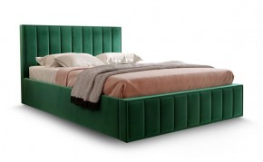Кровать "Вена" 1400 СТАНДАРТ Вариант 1 Мора зеленый + бельевой ящик с кроватным основанием и подъемным механизмом в Стрежевом - strezevoi.ok-mebel.com | фото