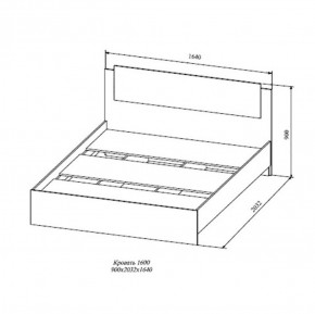 СОФИ СКР1600.1 Кровать 1600 в Стрежевом - strezevoi.ok-mebel.com | фото 2