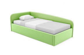 Кровать угловая Лэсли интерьерная +основание (120х200) 1 кат. ткани в Стрежевом - strezevoi.ok-mebel.com | фото