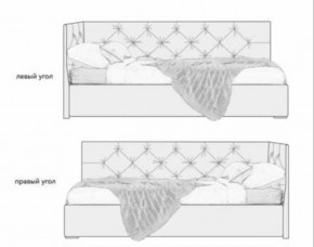 Кровать угловая Лилу интерьерная +основание/ПМ/бельевое дно (120х200) в Стрежевом - strezevoi.ok-mebel.com | фото 5