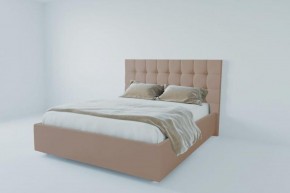 Кровать Венеция без основания 1400 (велюр серый) в Стрежевом - strezevoi.ok-mebel.com | фото