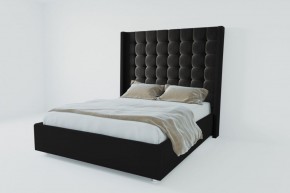 Кровать Венеция ЛЮКС с ПМ 1600 (экокожа кольт ч) в Стрежевом - strezevoi.ok-mebel.com | фото 2