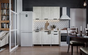 Кухня ДИОР 1500 (Белый/Дуб Крафт белый) в Стрежевом - strezevoi.ok-mebel.com | фото