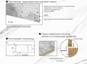 Кухонный фартук со столешницей (А-010) в едином стиле (3050 мм) в Стрежевом - strezevoi.ok-mebel.com | фото 6