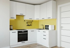 Кухонный гарнитур Белый Глянец 2200*1600 h950 (Стол. 38мм) в Стрежевом - strezevoi.ok-mebel.com | фото