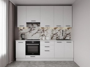 Кухонный гарнитур Белый Глянец 2400 h950 (Стол. 38мм) в Стрежевом - strezevoi.ok-mebel.com | фото