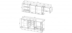 Кухонный гарнитур Белый Глянец 2550 (Стол. 26мм) в Стрежевом - strezevoi.ok-mebel.com | фото 2