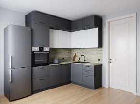 Кухонный гарнитур Меренга 2200*1700 (Стол. 38мм) в Стрежевом - strezevoi.ok-mebel.com | фото