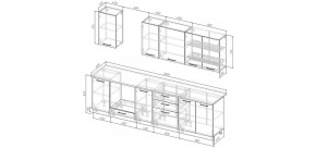 Кухонный гарнитур Санторини 2800 (Стол. 26мм) в Стрежевом - strezevoi.ok-mebel.com | фото 2