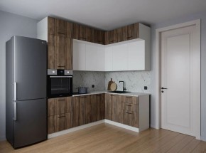 Кухонный гарнитур Старое Дерево 2200*1700 (Стол. 38мм) в Стрежевом - strezevoi.ok-mebel.com | фото