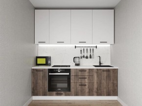 Кухонный гарнитур Старое Дерево 2200 h950 (Стол. 38мм) в Стрежевом - strezevoi.ok-mebel.com | фото
