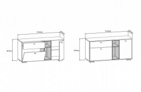 ЛАНС Комод К101 (дуб бунратти/графит) в Стрежевом - strezevoi.ok-mebel.com | фото 3