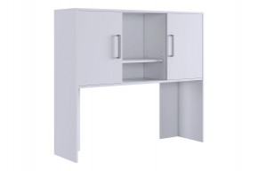 ЛАЙТ 2 Надстройка стола компьютерного (1200) белый в Стрежевом - strezevoi.ok-mebel.com | фото