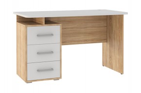 ЛАЙТ 2 Стол компьютерный (1200)  дуб сонома/белый в Стрежевом - strezevoi.ok-mebel.com | фото
