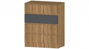 ЛЕНОРА Комод 4 ящика (графит) в Стрежевом - strezevoi.ok-mebel.com | фото