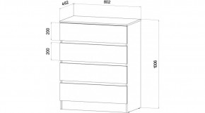 ЛЕНОРА Спальный гарнитур (модульный) графит в Стрежевом - strezevoi.ok-mebel.com | фото 3
