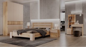ЛЕНОРА Спальный гарнитур (модульный) кашемир в Стрежевом - strezevoi.ok-mebel.com | фото